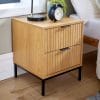2 Drawer Industrial Bedside Table Unit