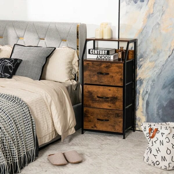 3 Drawer Bedside Table