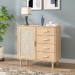 Solid Wood 1 - Door Rectangle Accent Cabinet
