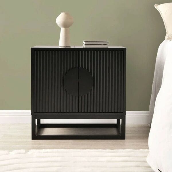 Black Rectangle Accent Cabinet