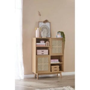 Advika 120cm H x 90cm W Bookcase