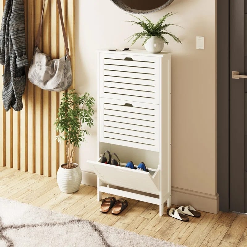 6 Pair Flip Down Shoe Storage