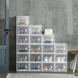 18 Pair Stackable Shoe Storage Box