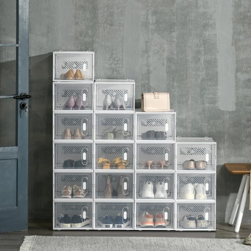 18 Pair Stackable Shoe Storage Box