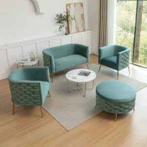 Cristen 4 - Piece Velvet Living Room Set
