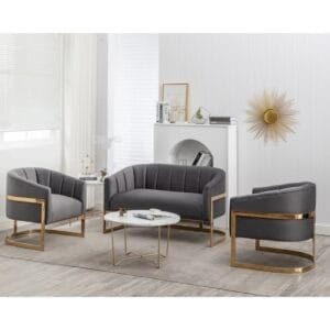 Tellico 3 - Piece Velvet Living Room Set