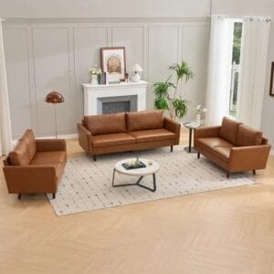 Bobur 3 - Piece Living Room Set