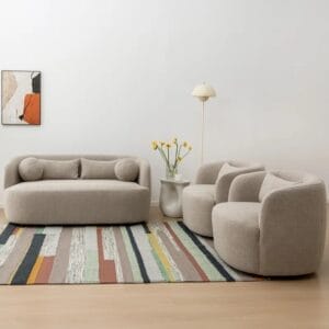 Cherity 3 - Piece Boucle Living Room Set