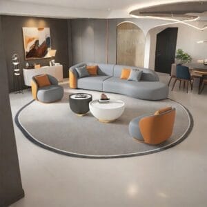 5 Piece Faux Leather Living Room Set