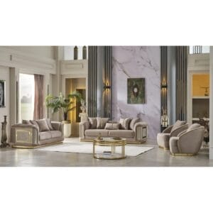 Eude 4 - Piece Velvet Living Room Set