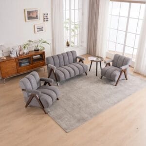 Calen 3-Piece Modern Upholstered