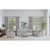 3-Piece Boucle Upholstered Sofa Set Light Grey