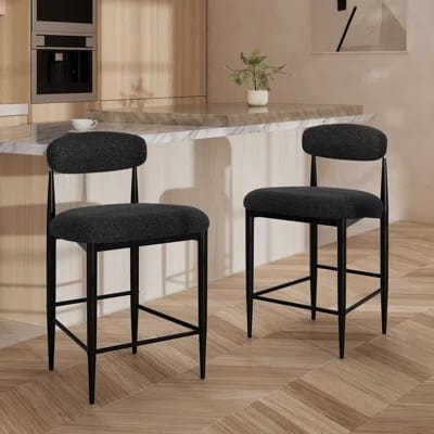 Counter Stool with Metal Frame