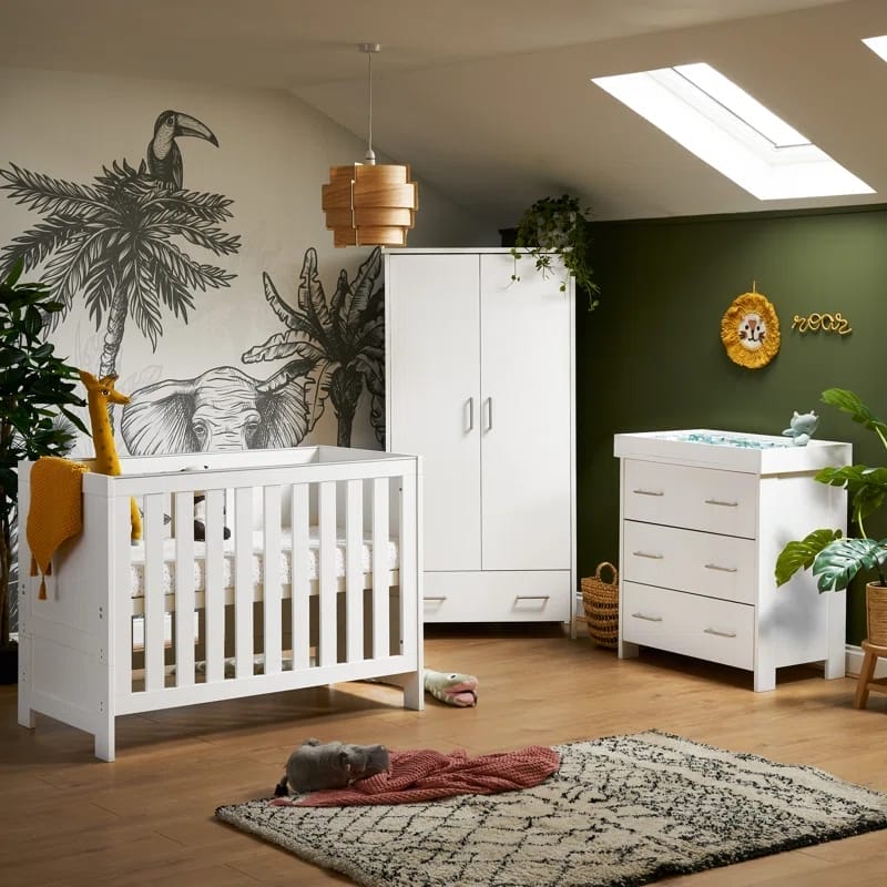 White 3 Piece Nursery Furniture Set