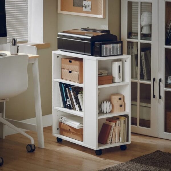 Printer Stand Cart with Wheels