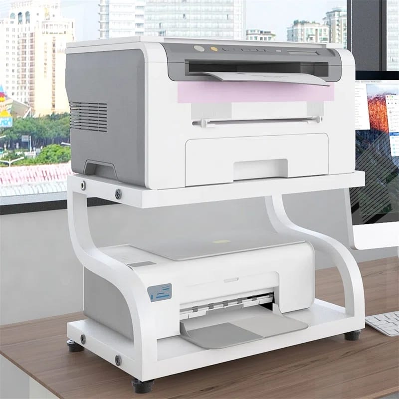 حامل طابعة منحني على شكل حرف S