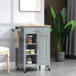 Toquerville Wood Kitchen Cart
