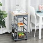 Fidole Wood Kitchen Cart