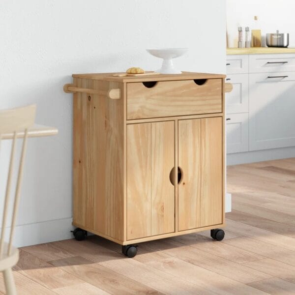 Kitchen Trolley  Solid Wood Pine