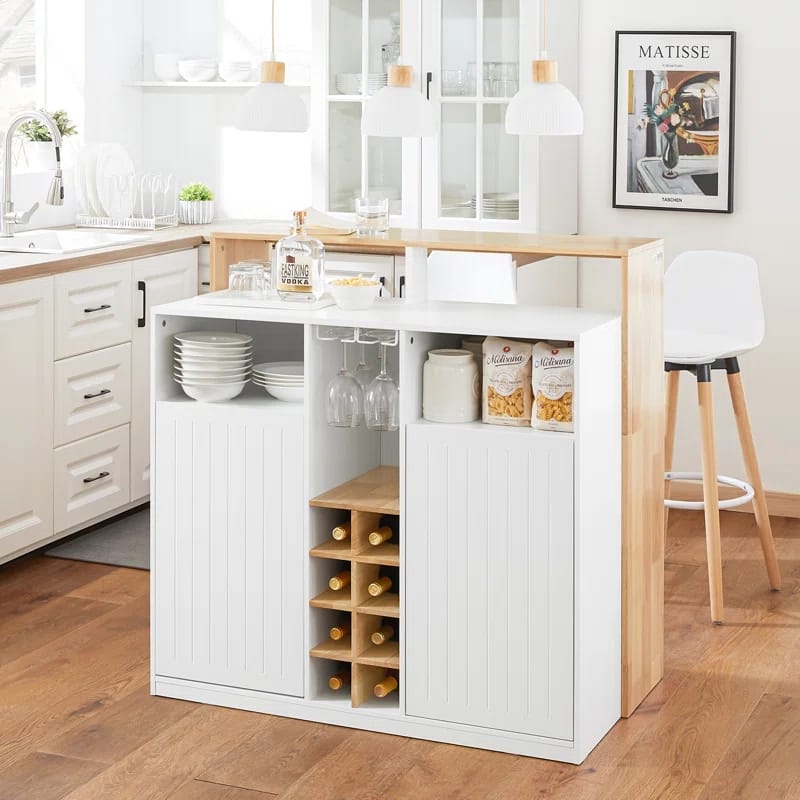 Amae Wood Kitchen Island