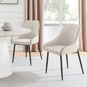 Dining Chair with Metal Legs (Set of 2)