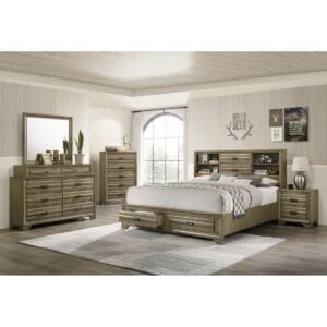 Petronela Solid Wood 6 Piece Bedroom Set