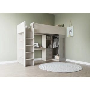 Bed with Built-in-Desk