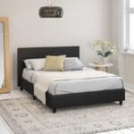 Black Upholstered Bed