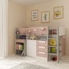Loren Mid Sleeper Loft Bed Bed with Bookcase