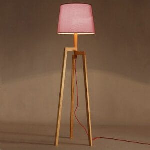لمبة ارضية خشب 3 ارجل