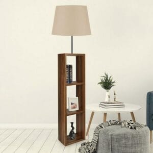Decorative Wood Floor Lamp Corner