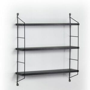 هوم جاليري أرفف معلقة - أسود 68X60X15