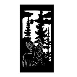 Decorative deer wood wall Art 40X80 cm