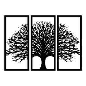 Decorative Winter Tree wood wall Art 80X130 cm