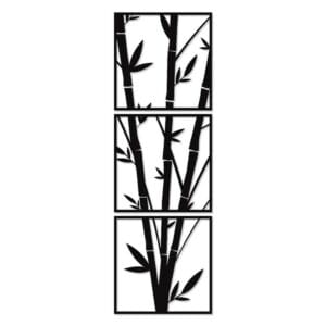 Decorative Bambo wood wall Art 3 panels 40X125 cm