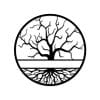 Decorative tree of life wood wall Art 80X80 cm