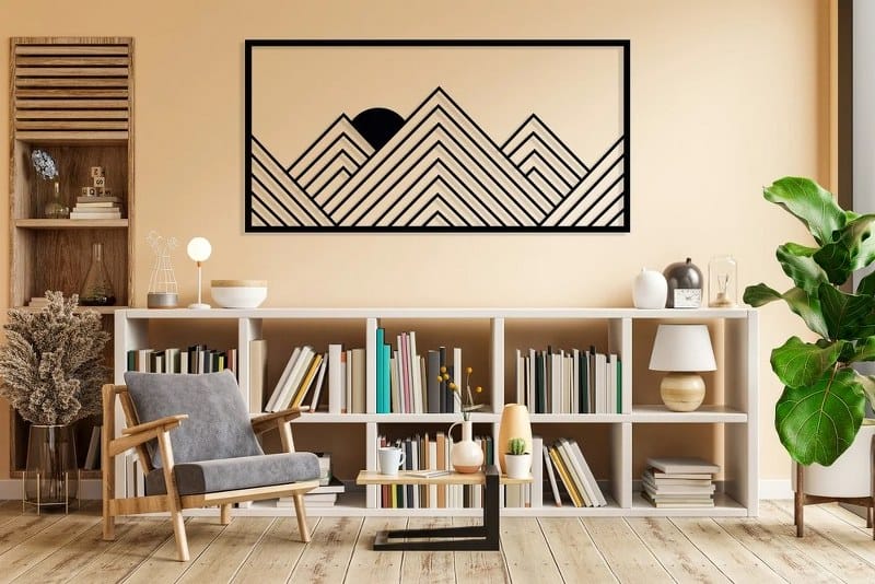 Beautiful Mountain Wood Wall Art 60x120