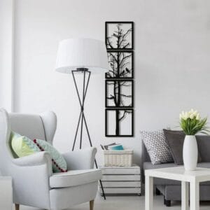 Tree Body Wood Wall Art - Set Of 4 Each 40x40