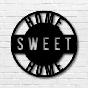 Home sweet home sign Wood wall art 60x60