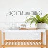 Enjoy The Little Things Sticker wall art 55x10 cm Black