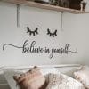 Believe in Yourself wall Stickerart 90x18 cm Black