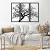 Decorative tree wall Sticker art 3 panels 80X130 cm