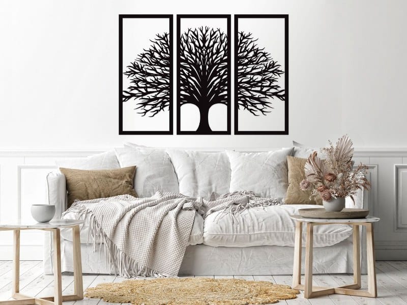 Decorative Winter Tree wall Sticker art 80X130 cm