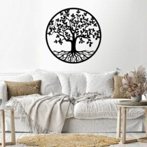 هوم جاليري جدارية شكل شجرة الحياة ملصق حائط ستيكر 80X80 سم