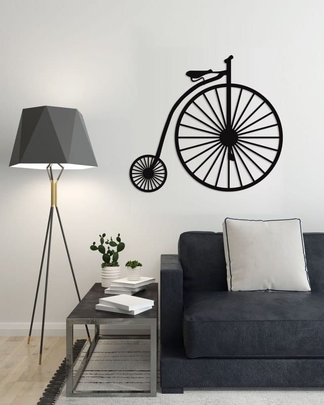 Decorative Classic Bike wall Sticker art 80X80 cm