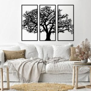 هوم جاليري جدارية شكل شجرة الشتاء ملصق حائط ستيكر 80X130 سم