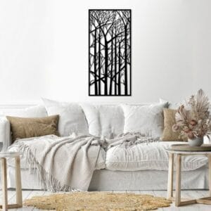 هوم جاليري جدارية شكل أشجار الغابات في الشتاء ملصق حائط ستيكر 40X80 سم