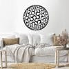 ملصق حائط ثلاثي الأبعاد على شكل كرة 80x80 أسود
