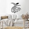 Sufi dervish Wood Wall art 80x80 Black