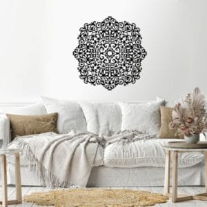 inscriptions Wood Wall art 80x80 Black